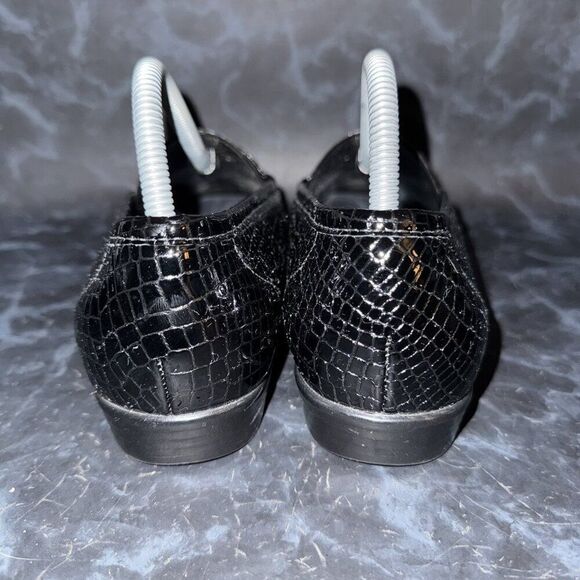 SAS Shoes Simplify Black Croc Slip On Comfort Shoe Loafer Size 9.5M - Picture 3 of 8